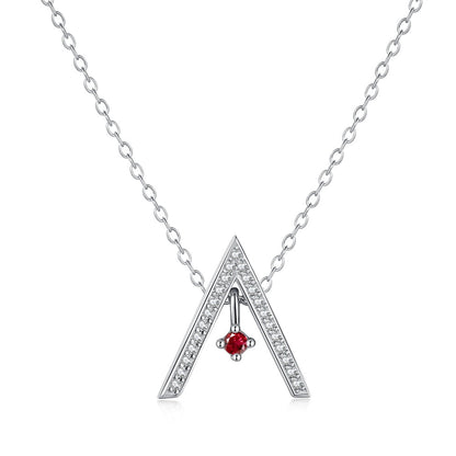 [Everoly JW]輝く「A」シェイプネックレス