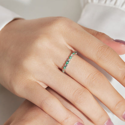 [Elitejewels]Sparkling Vibrant Round Shape Daily Ring