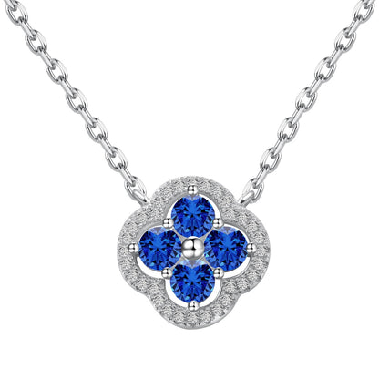 [Elitejewels]Exquisite Necklace With Four-Leaf Clover Flower Design