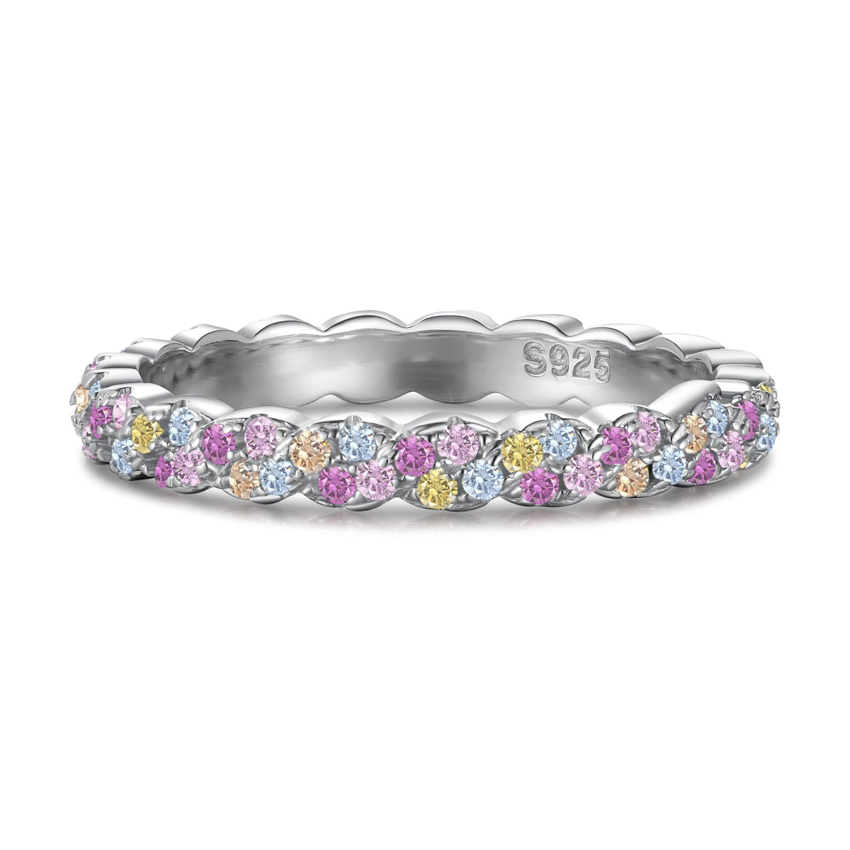 [Everoly JW]Dainty Ebullient Round Cut Daily Ring