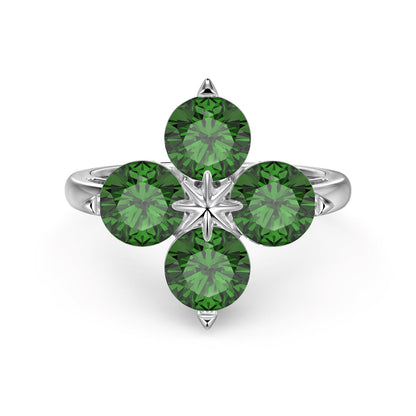 [Everoly JW]Vierblättriges Kleeblatt Achtzackiger Sternring