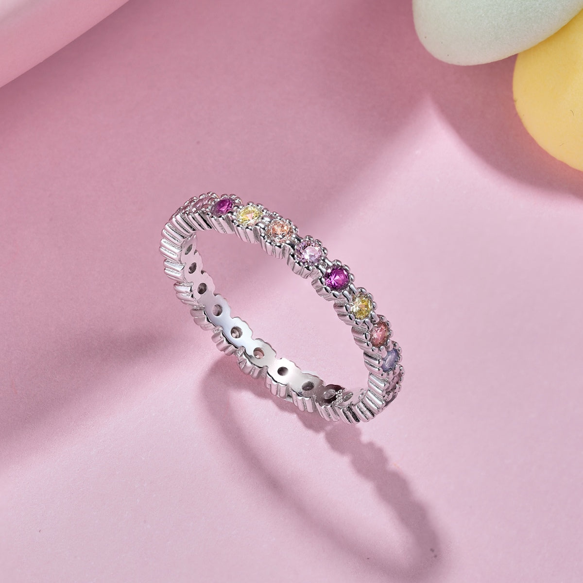 [Everoly JW]Exquisiter bunter Partyring im Rundschliff