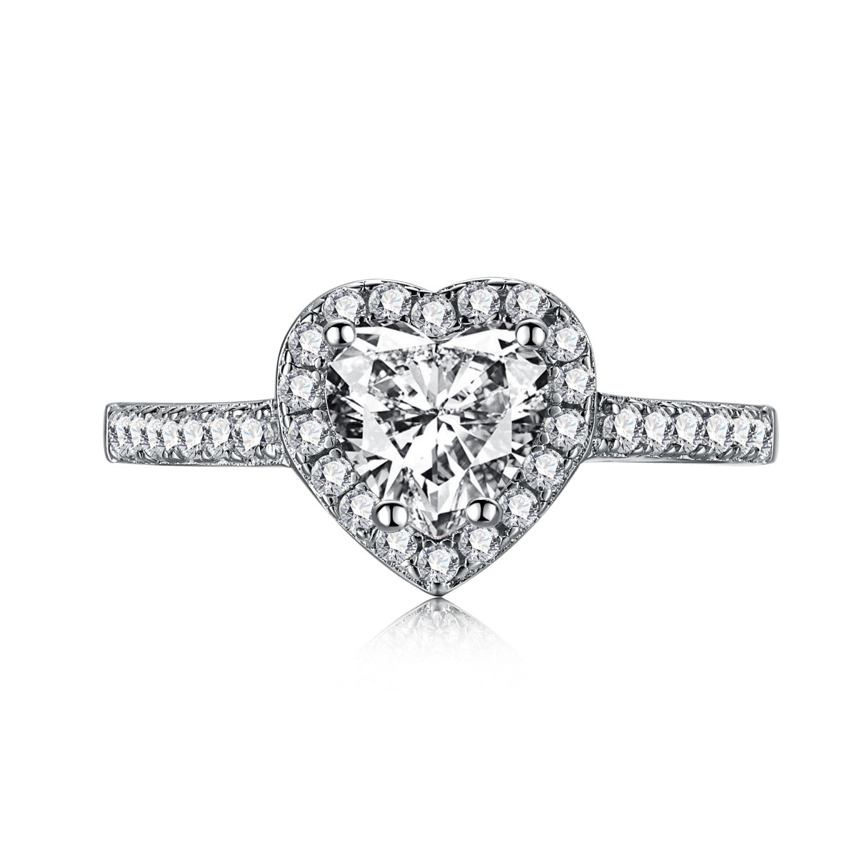 [Everoly JW]Eternity Spritziger romantischer Herzform-Liebhaberring