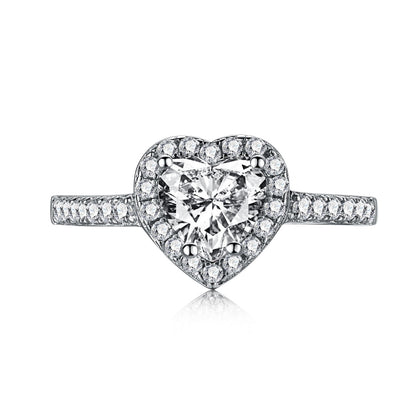 [Everoly JW]Eternity Spritziger romantischer Herzform-Liebhaberring