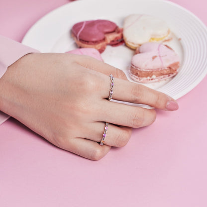 [Everoly JW]Eleganter energetischer Alltagsring mit Rundschliff