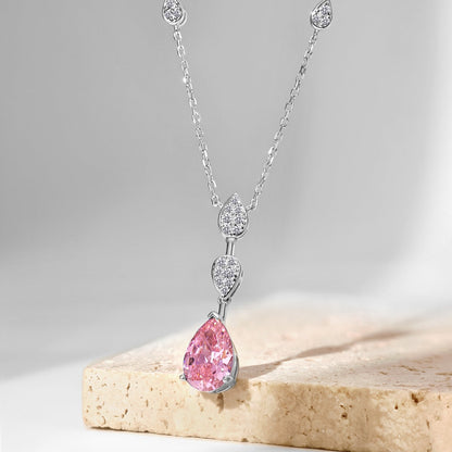 [Elitejewels]Dazzling Pear Cut Necklace