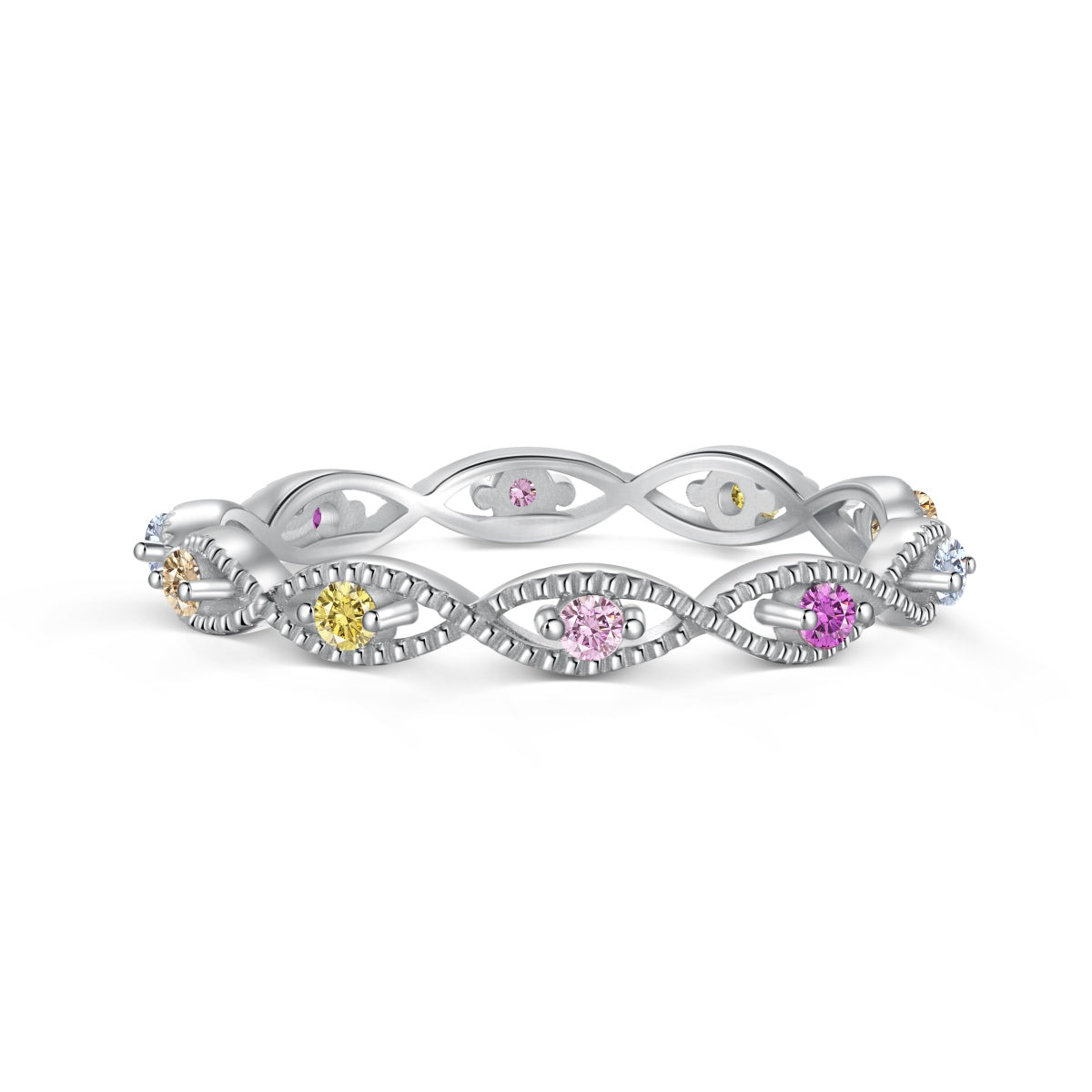 [Everoly JW]Eleganter energetischer Alltagsring mit Rundschliff