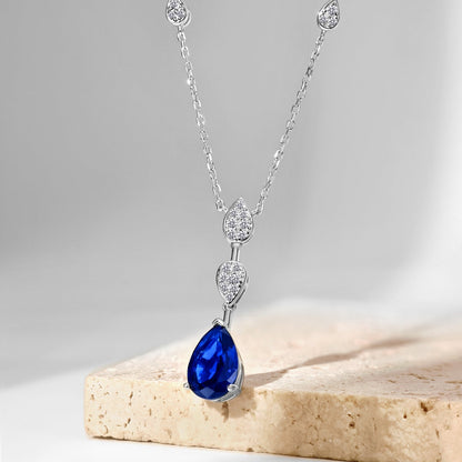 [Elitejewels]Dazzling Pear Cut Necklace