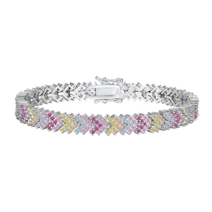 [Everoly JW]Verziertes funkelndes Party-Armband im Rundschliff