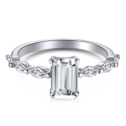 [Elitejewels]1.0 Carat Dainty Resplendent Radiant Cut Daily Ring