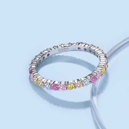 [Everoly JW]Eleganter, lebendiger Alltagsring mit rundem Schliff