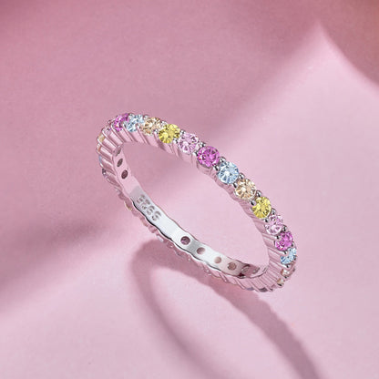 [Everoly JW]Eleganter, lebendiger Alltagsring mit rundem Schliff
