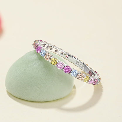 [Everoly JW]Eleganter, lebendiger Alltagsring mit rundem Schliff