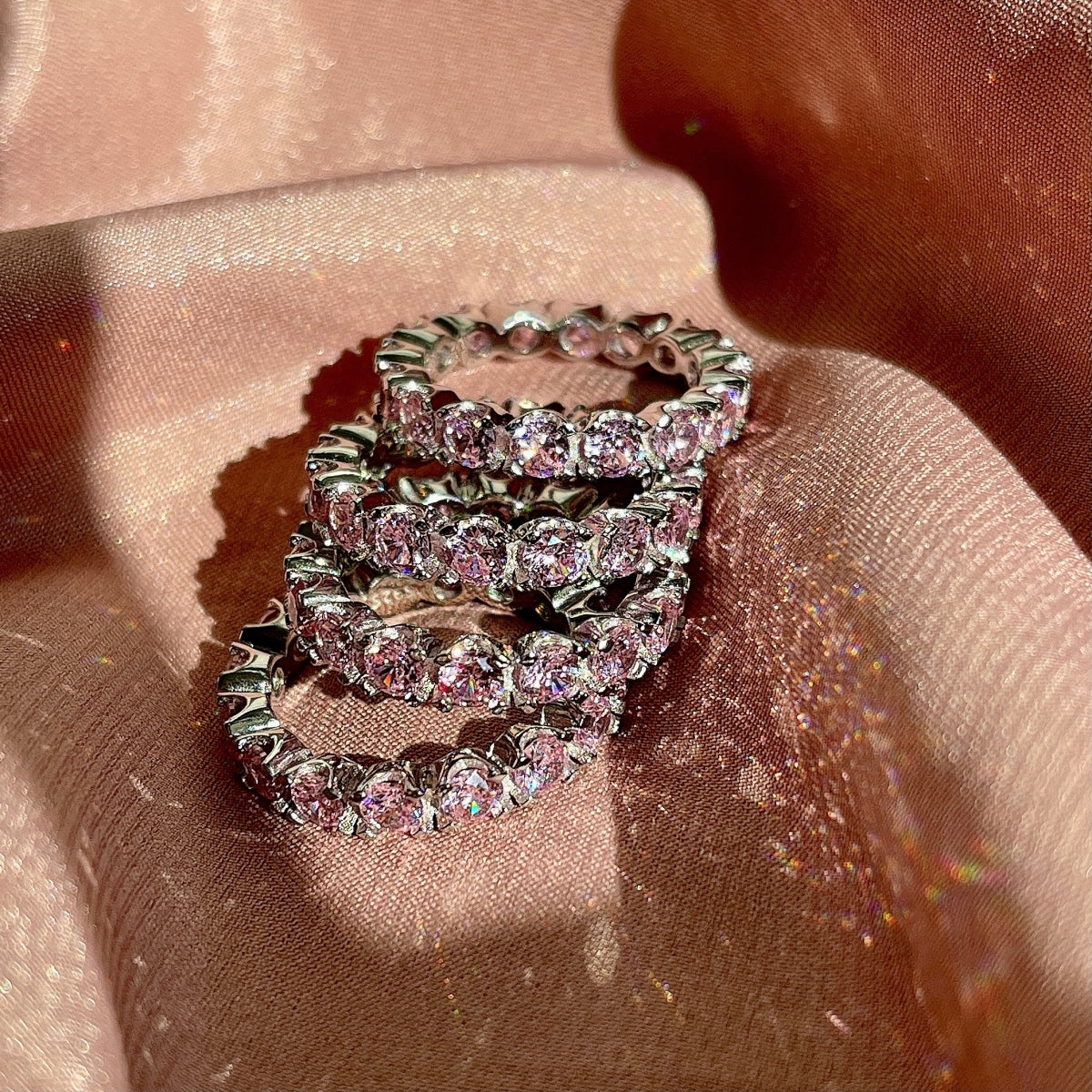[Everoly JW]Eternity-Tennisring mit Rundschliff