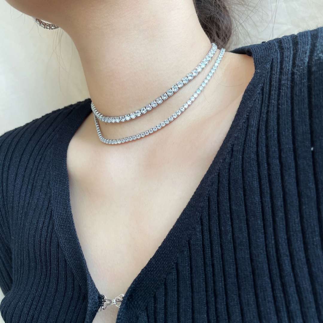 [Elitejewels]Elegant Tennis Chain Necklace