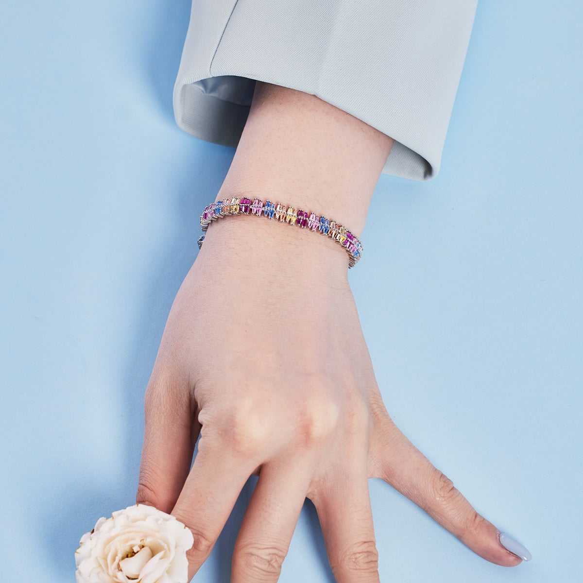 [Everoly JW]Funkelndes, exquisites Party-Armband mit mehreren Schliffen