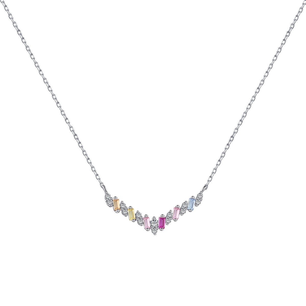 [Everoly JW]Schillernde Regenbogen-Halskette