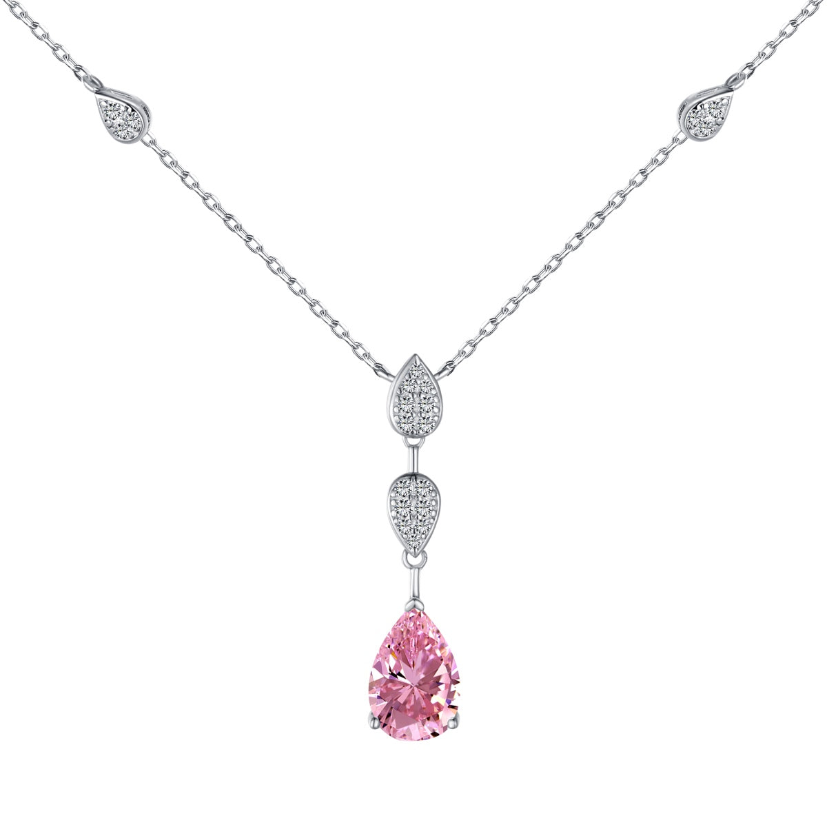 [Elitejewels]Dazzling Pear Cut Necklace