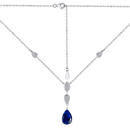 [Elitejewels]Dazzling Pear Cut Necklace