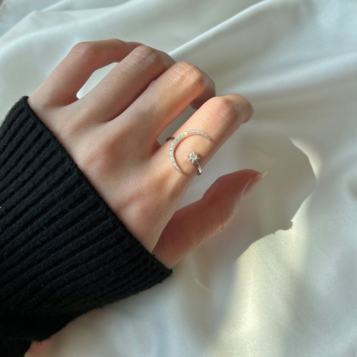 [Everoly JW]Eternity Moon & Star Ring
