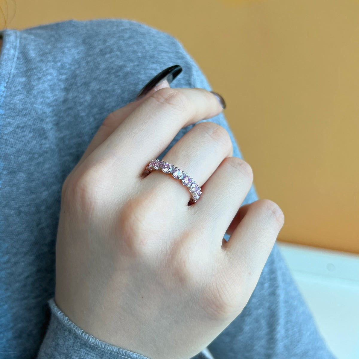 [Everoly JW]Eternity-Tennisring mit Rundschliff