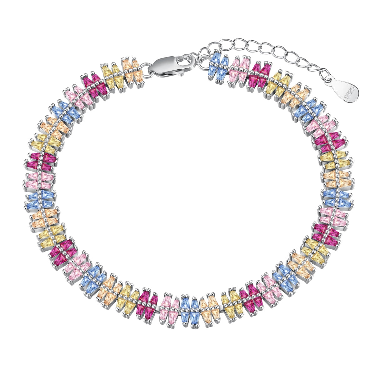 [Everoly JW]Funkelndes, exquisites Party-Armband mit mehreren Schliffen