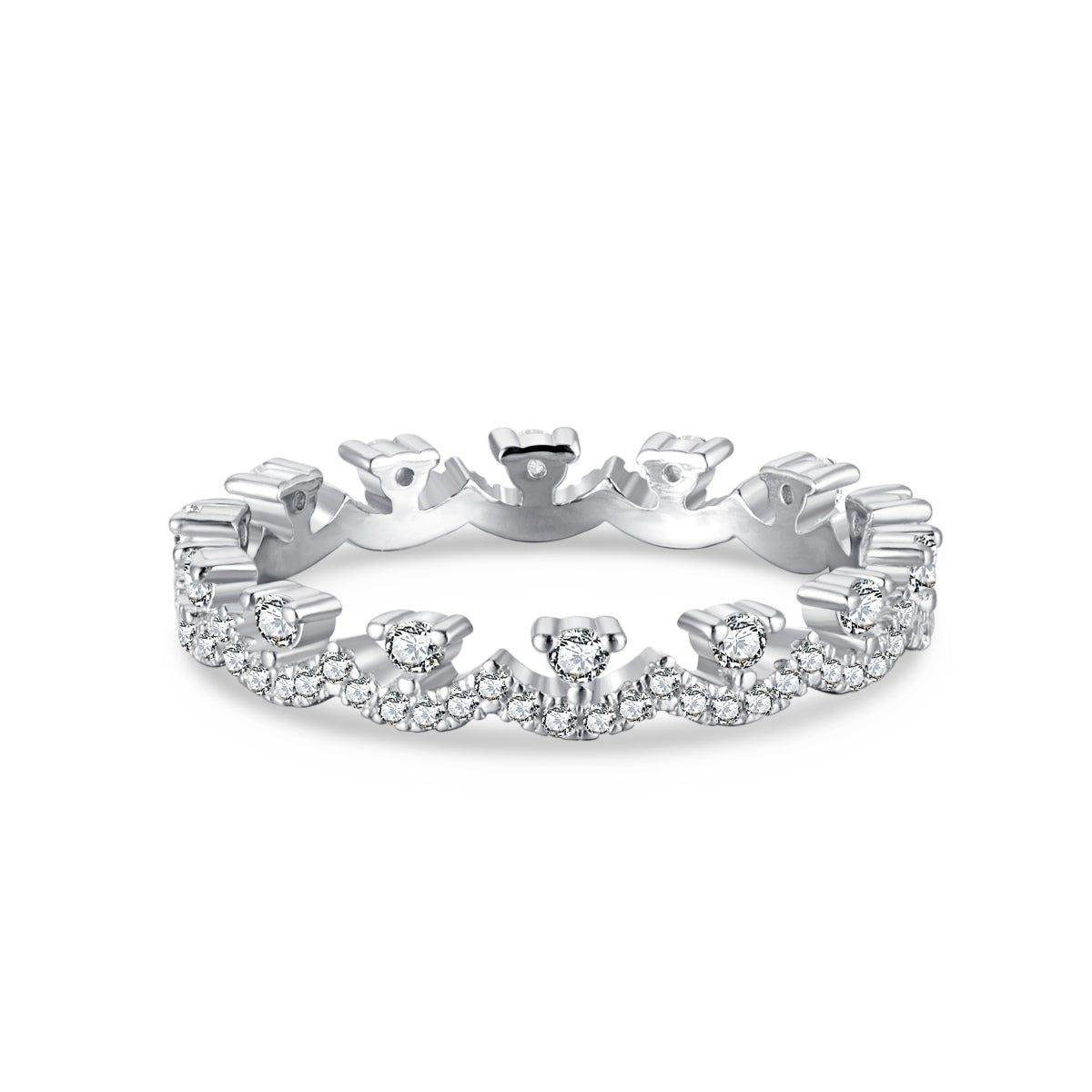 [Everoly JW]Eleganter, prächtiger Partyring in runder Form