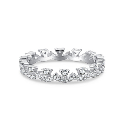 [Everoly JW]Eleganter, prächtiger Partyring in runder Form