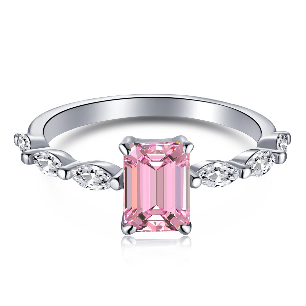 [Elitejewels]1.0 Carat Dainty Resplendent Radiant Cut Daily Ring