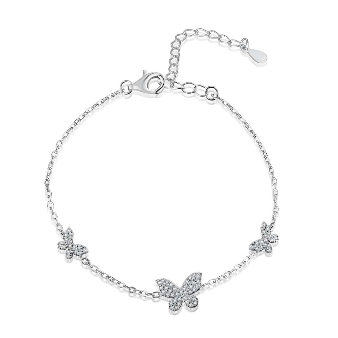 [Everoly JW] Zartes Armband mit Schmetterlingsanhänger