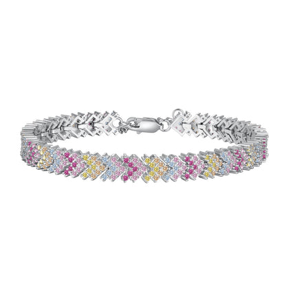 [Everoly JW]Verziertes funkelndes Party-Armband im Rundschliff