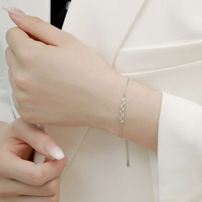 [Everoly JW]Elegantes Armband in Weizenblattform