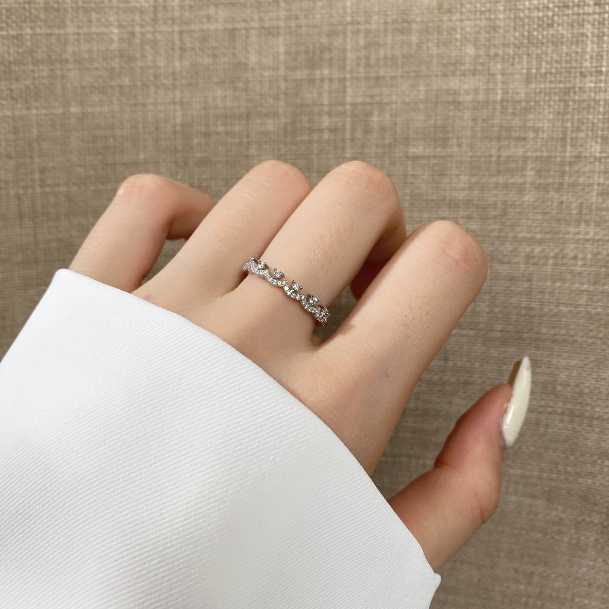 [Everoly JW]Eleganter, prächtiger Partyring in runder Form