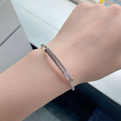 [Everoly JW]Rundarmband mit Diamanten