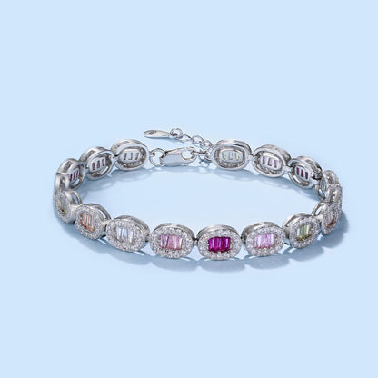 [Everoly JW]Exquisites, verziertes Alltagsarmband im Smaragdschliff
