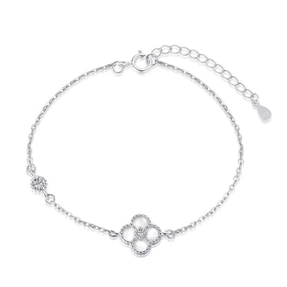 [Elitejewels]Delicate Four Leaf Clover Bracelet