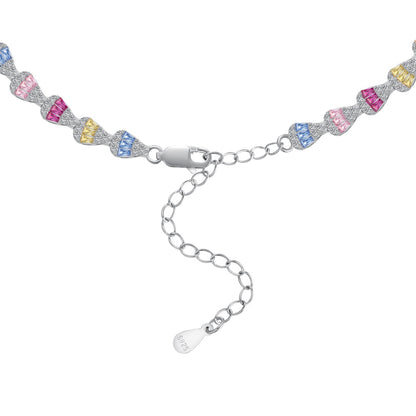 [Everoly JW] Strahlend bunte Regenbogen-Halskette