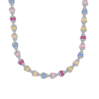 [Everoly JW] Strahlend bunte Regenbogen-Halskette