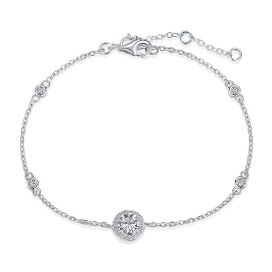 [Elitejewels]Dazzling Round Cut Shape Bracelet