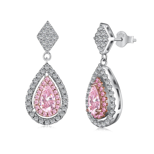 [Elitejewels]Ornate Delicate Water Drop Shape Banquet Earrings