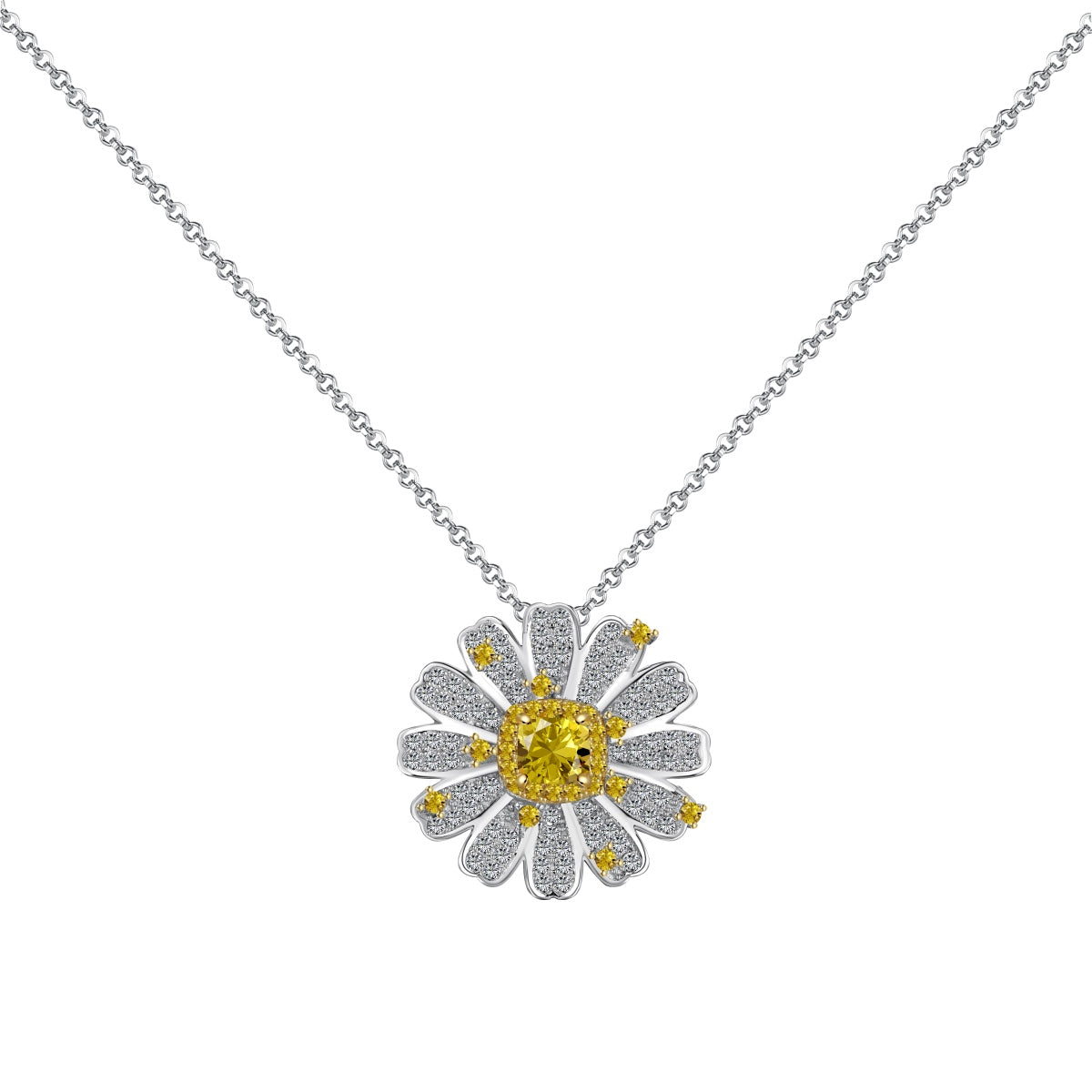 [Everoly JW]Exquisite Gänseblümchen-Halskette
