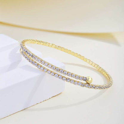 [Everoly JW]Rundarmband mit Diamanten