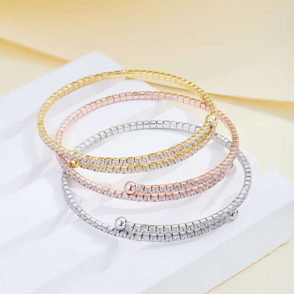 [Everoly JW]Rundarmband mit Diamanten