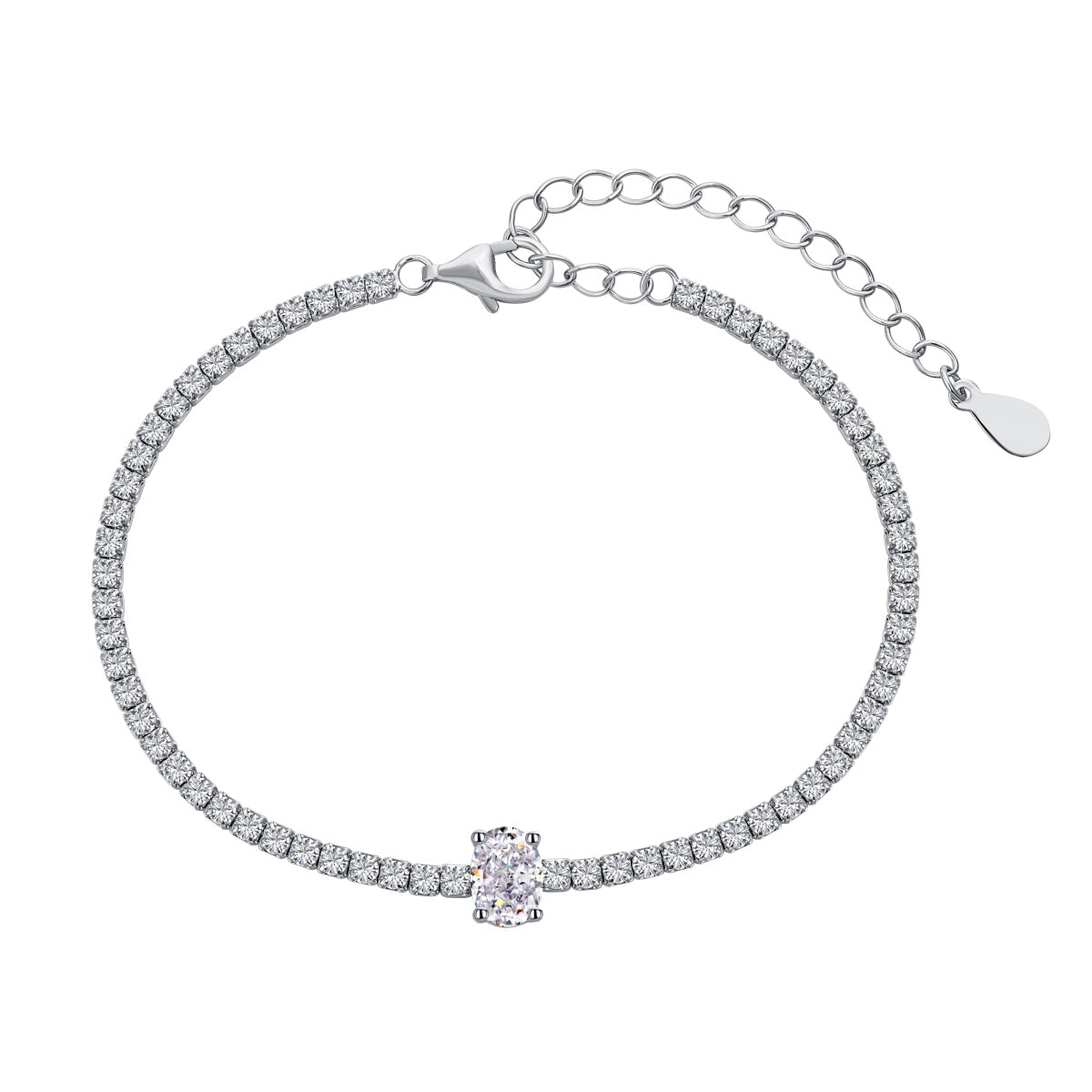 [Everoly JW]0.75カラットの絶妙なオーバルカットデイリーブレスレット