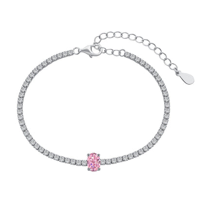 [Everoly JW]0.75カラットの絶妙なオーバルカットデイリーブレスレット