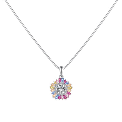 [Everoly JW] Charmante bunte Blumenhalskette