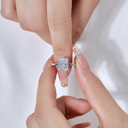 [Everoly JW]4.0 Carat Ornate Enchanting Radiand Cut Banquet Ring