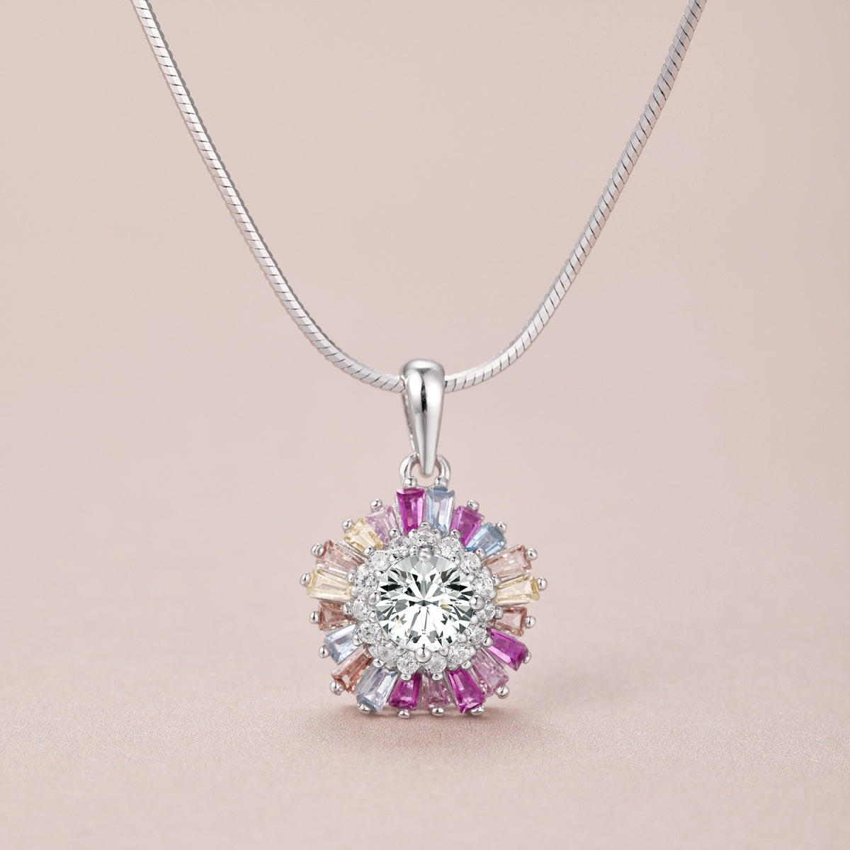 [Everoly JW] Charmante bunte Blumenhalskette