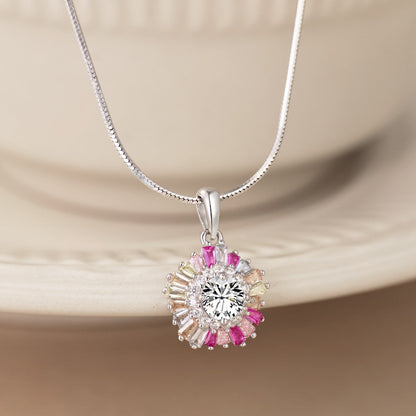 [Everoly JW] Charmante bunte Blumenhalskette