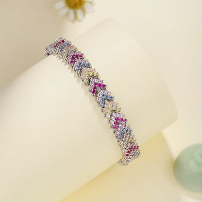 [Elitejewels]Ornate Sparkling Round Cut Party Bracelet